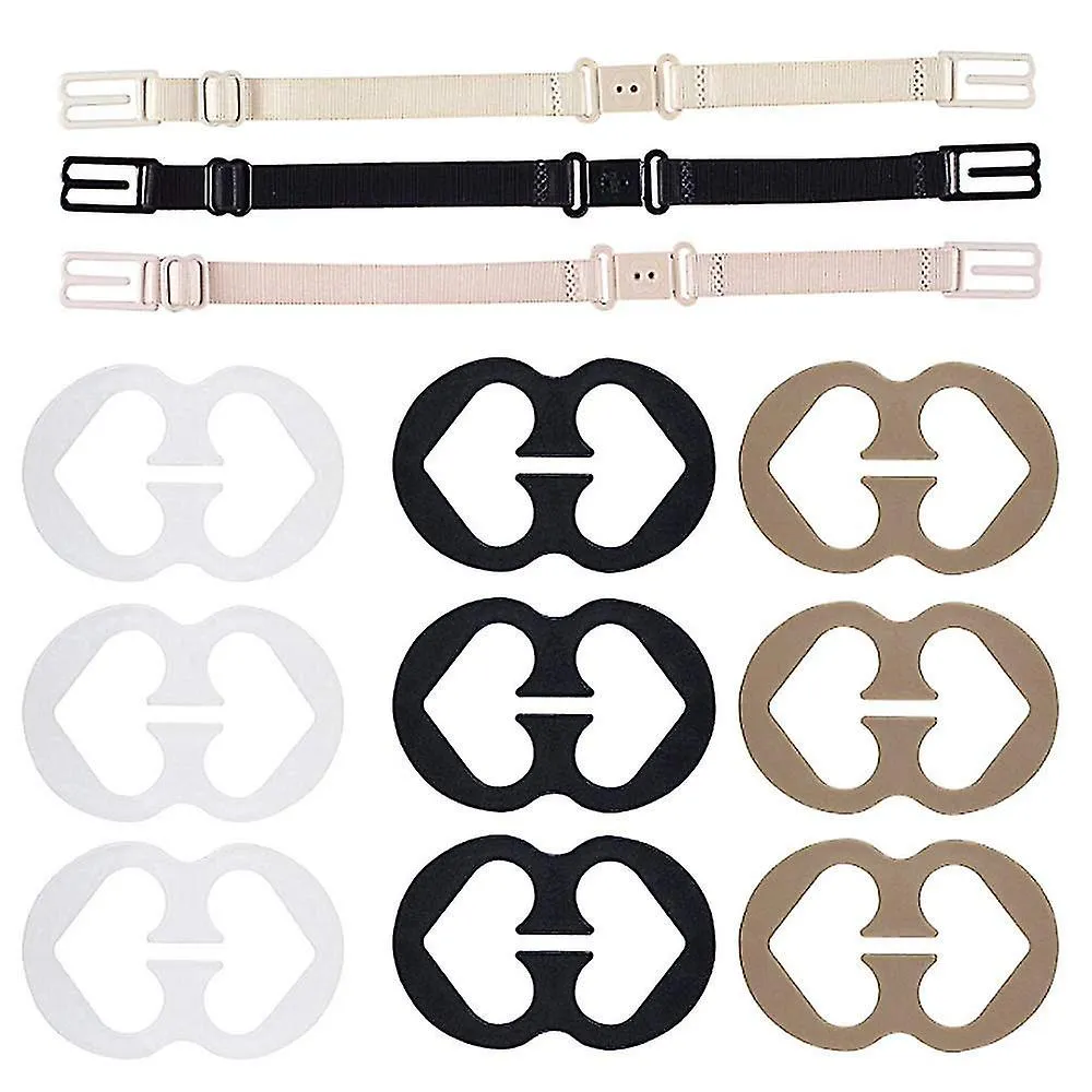 3 PACK NONSLIP WOMEN'S ELASTIC BRA STRAP HOLDER  KEEP YOUR BRA STRAPS IN PLACE