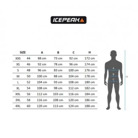 ABRIGO DE ESQUí  HOMBRE  ICEPEAK FIELDING  56110510 350