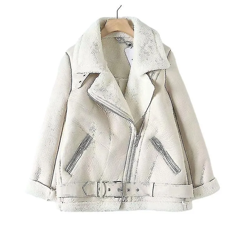 Abrigo de piel de oveja para mujer