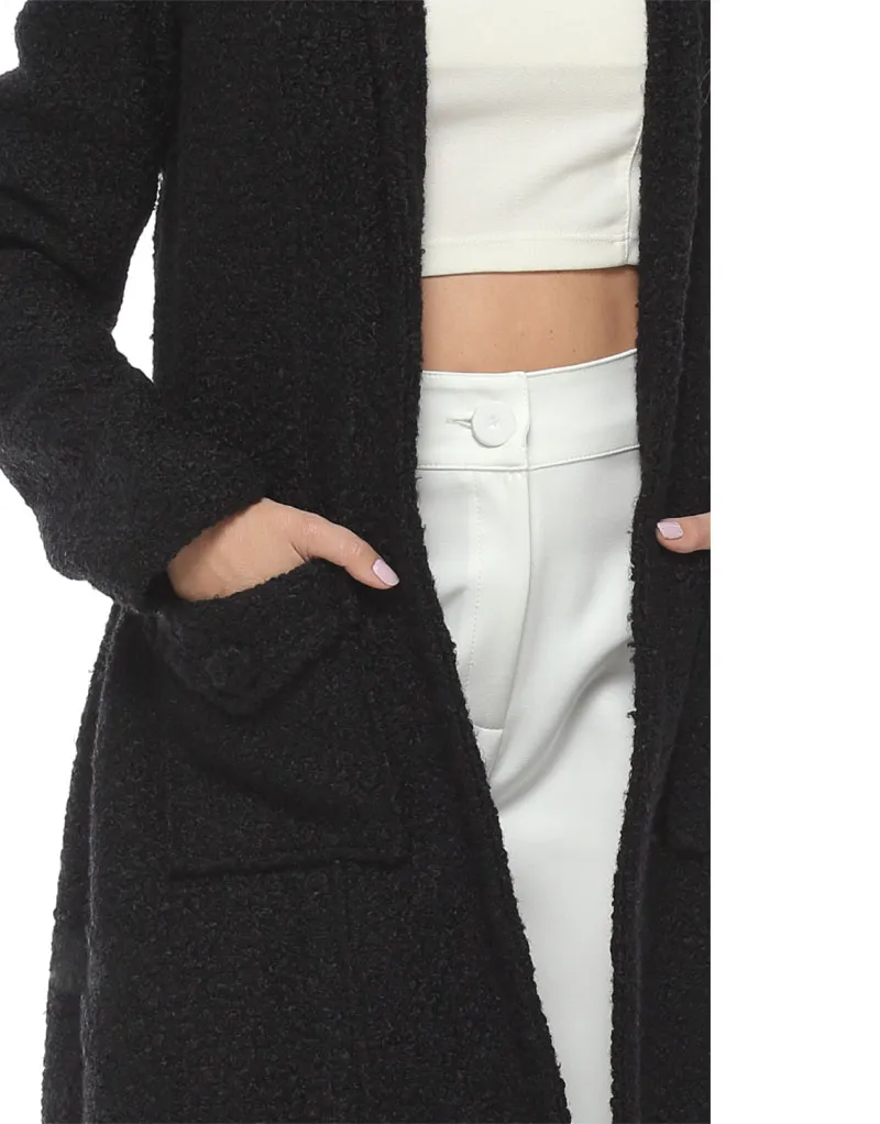 Abrigo Gaban Para Mujer De Paño Boucle