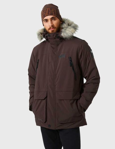 Abrigo Helly Hansen Reine Parka marrón para hombre