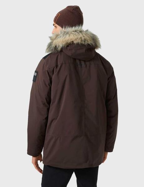 Abrigo Helly Hansen Reine Parka marrón para hombre