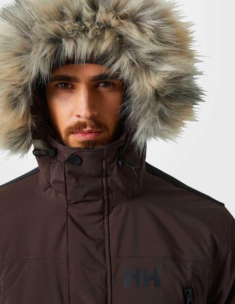 Abrigo Helly Hansen Reine Parka marrón para hombre