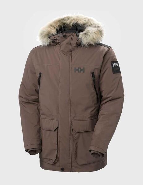 Abrigo Helly Hansen Reine Parka marrón para hombre