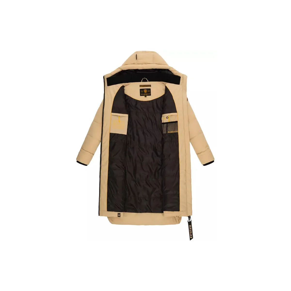 Abrigo largo de invierno acolchado para mujer BENIKOO