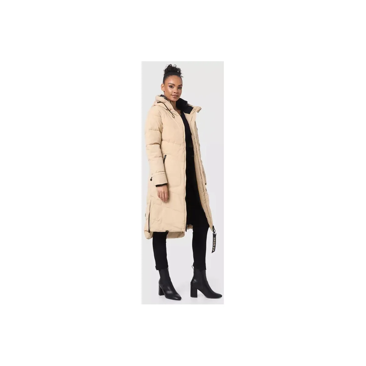Abrigo largo de invierno acolchado para mujer BENIKOO