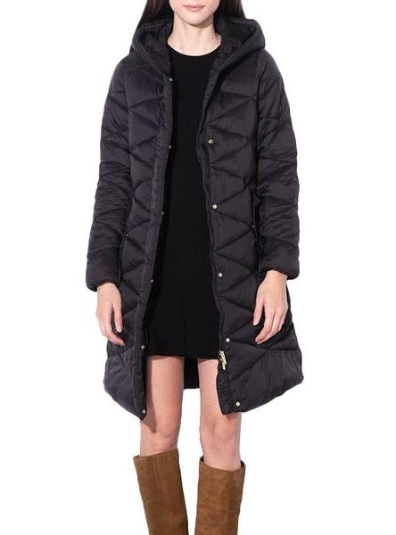 abrigo only acolchado vibe negro para mujer