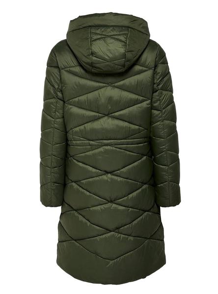 abrigo only acolchado vibe verde para mujer
