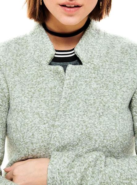 abrigo only once soho verde para mujer
