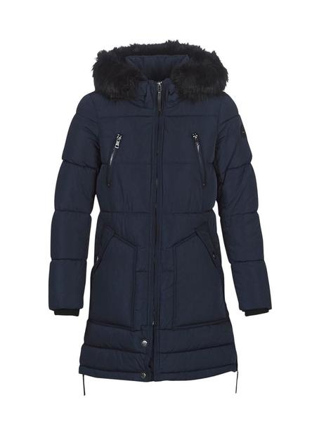 abrigo only rhoda acolchado marino para mujer