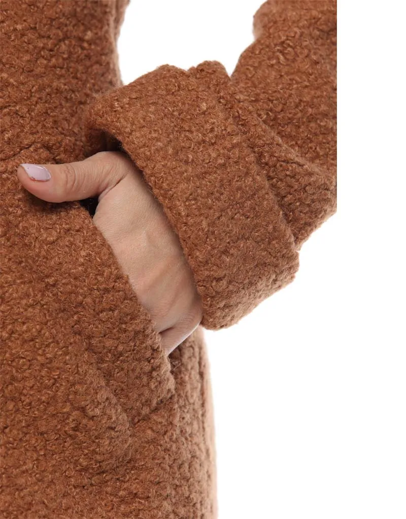 Abrigo Para Mujer De Paño Largo