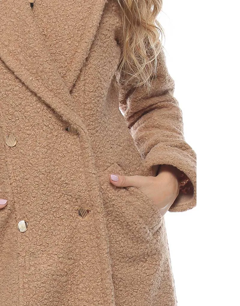 Abrigo Para Mujer De Paño Largo