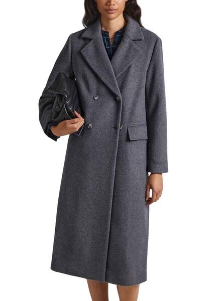 Abrigo Pepe Jeans Lana Madison Gris para Mujer