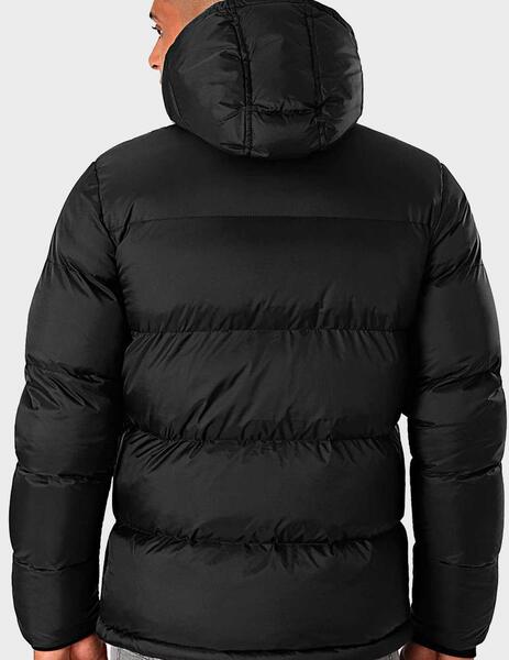 Abrigo Schott Idaho con capucha negro para hombre