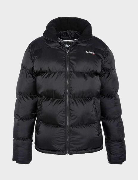 Abrigo Schott Idaho con capucha negro para hombre