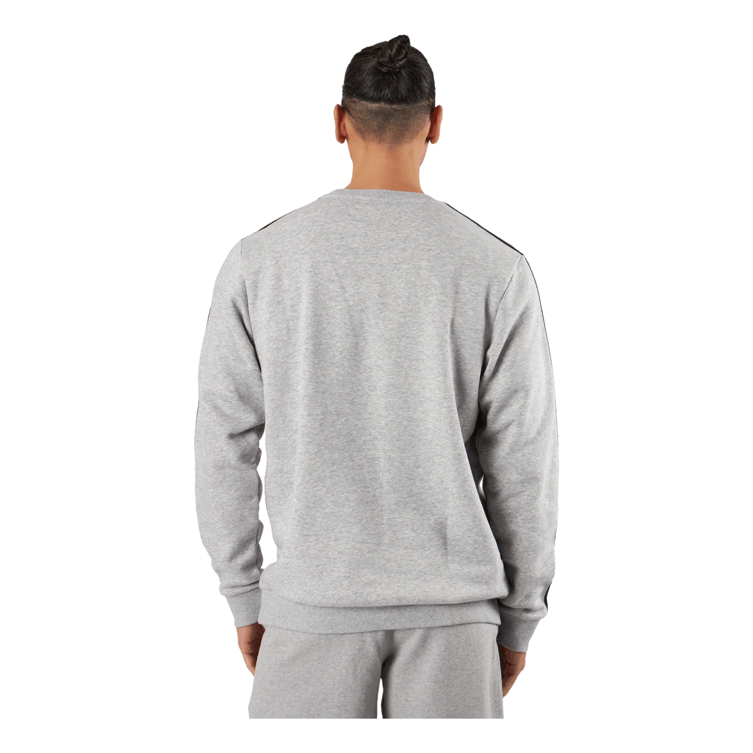 ADIDAS ESSENTIALS FLEECE 3STRIPES SWEATSHIRT MEDIUM GREY HEATHER