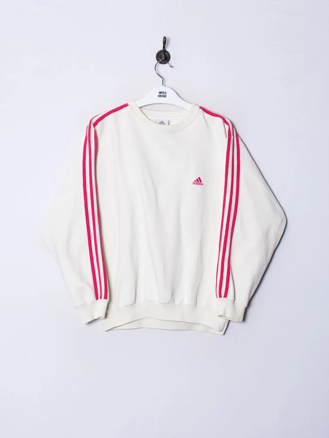 Adidas Pink Stripes Sweatshirt