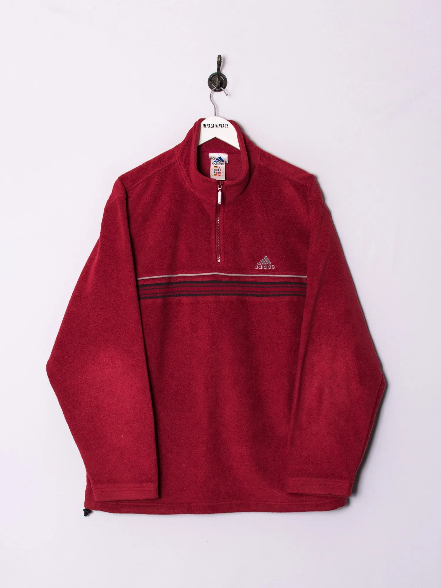 Adidas Red II 1/3 Zipper Fleece