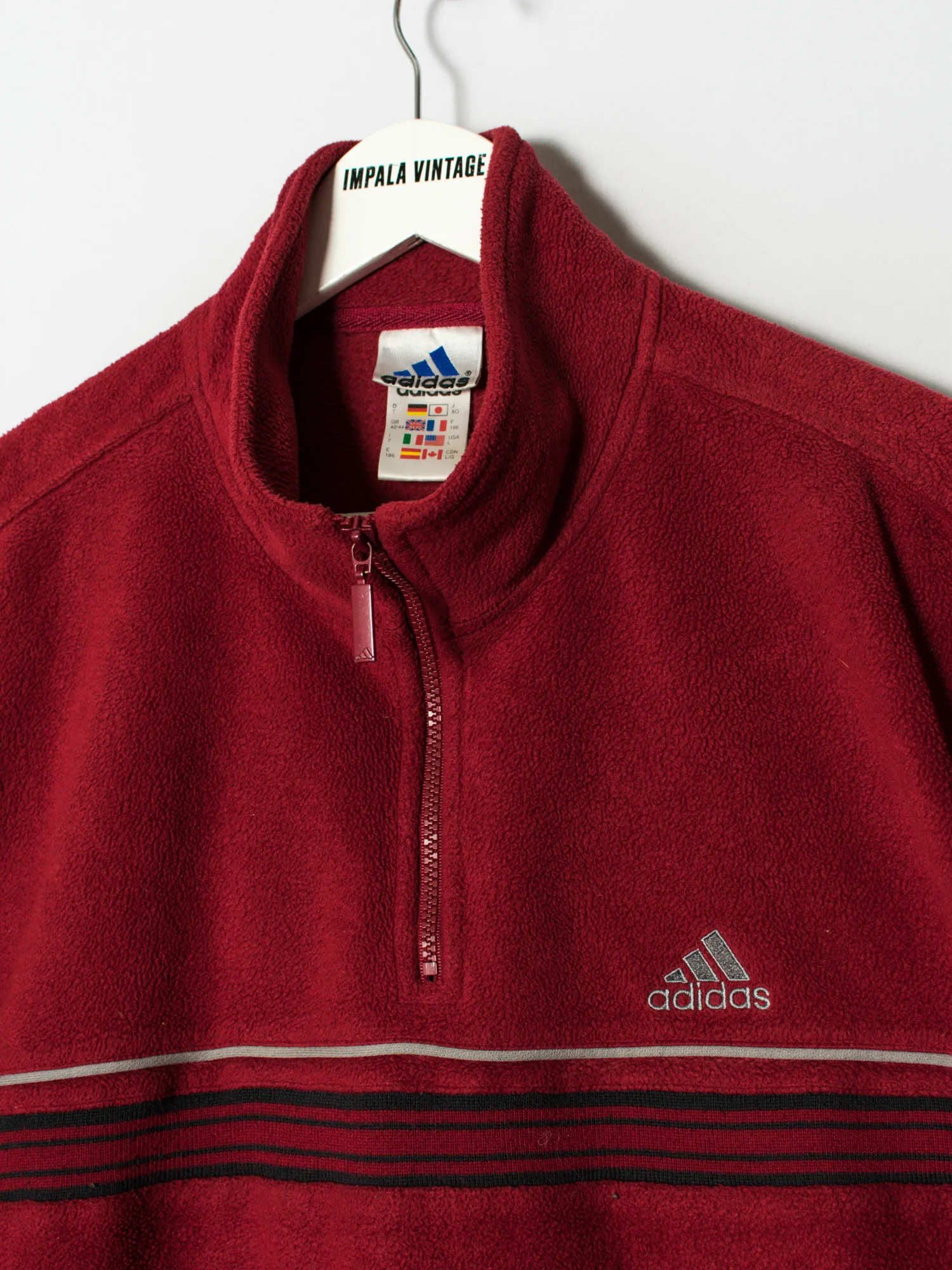 Adidas Red II 1/3 Zipper Fleece