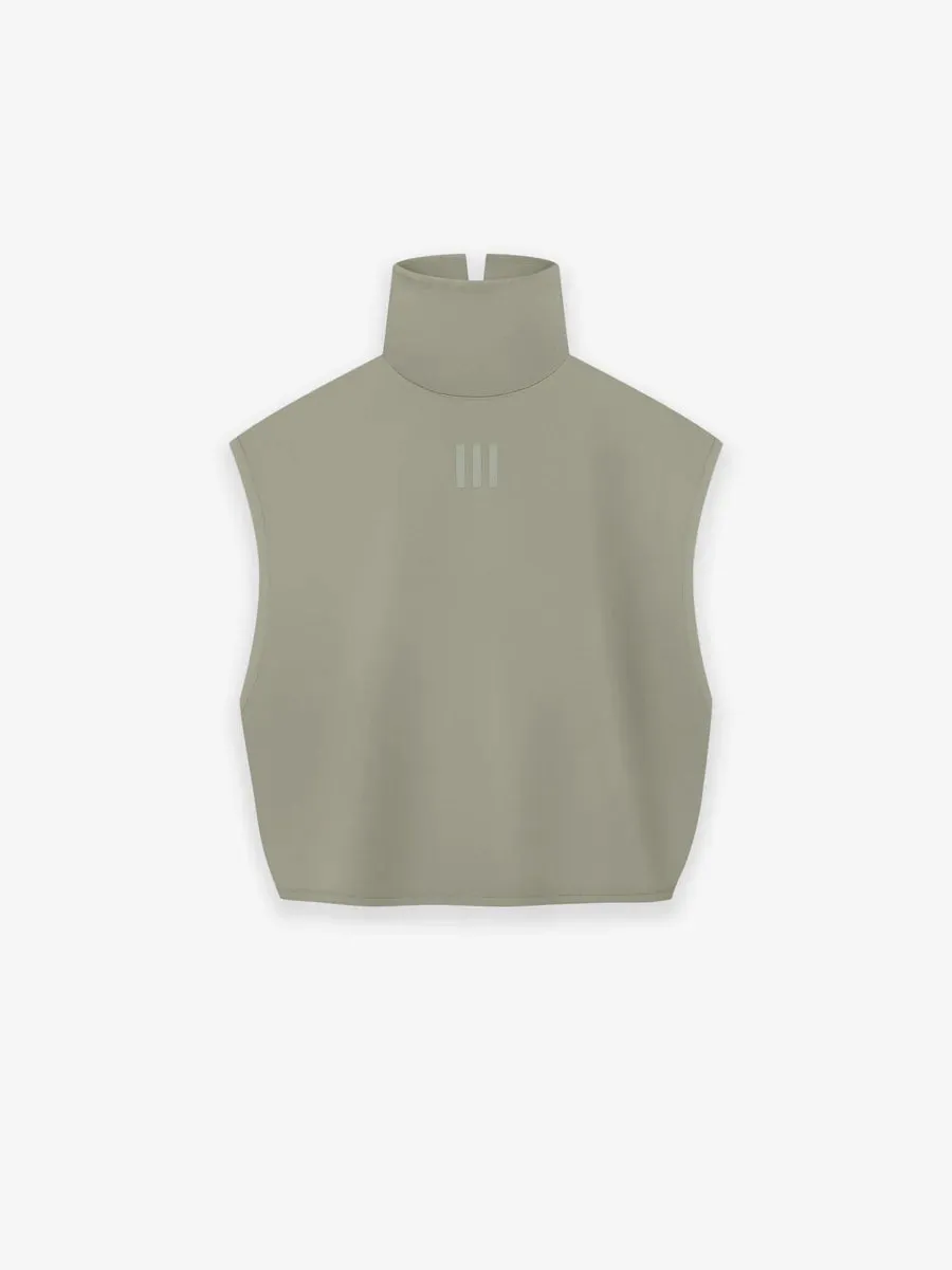 Adidas X Fear Of God Athletics Womens Suede Fleece Muscle Mock Neck Clay