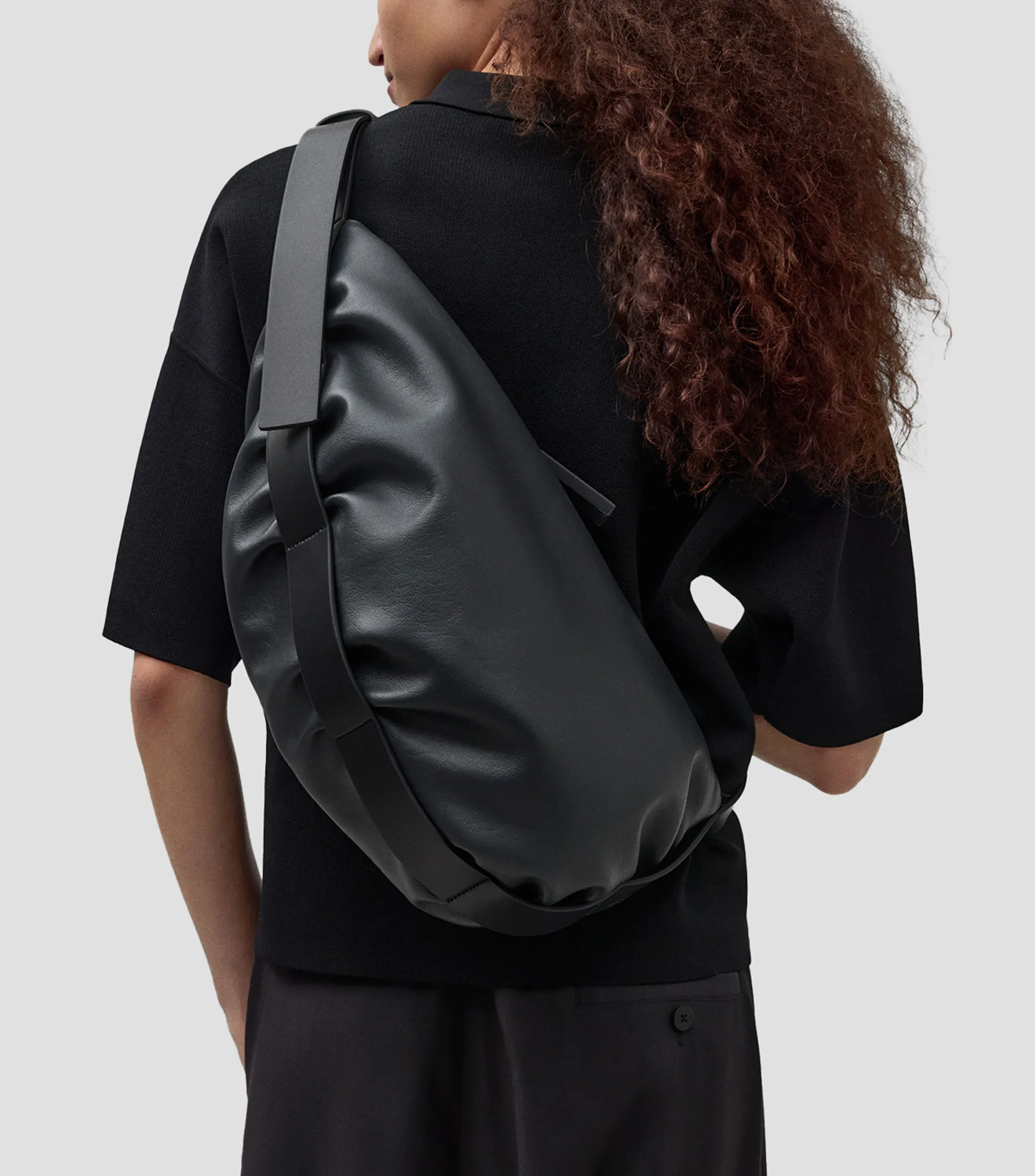 Adolfo Dominguez Bolso Hobo con Logotipo Mujer