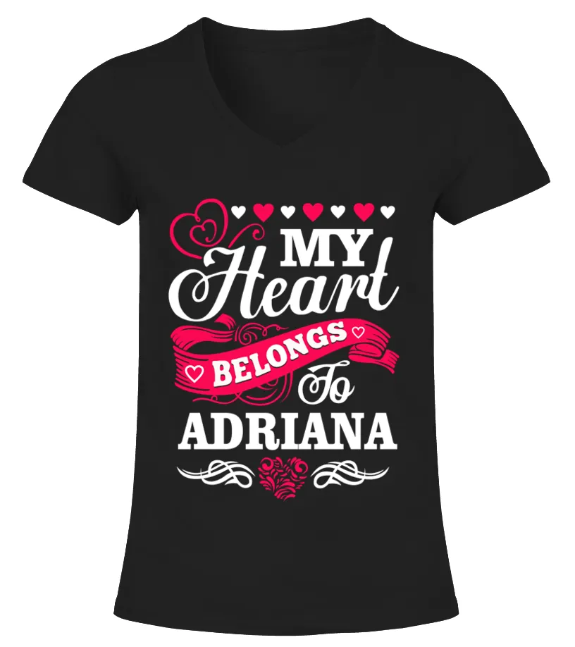 Adriana belongs to my heart Camiseta cuello pico Mujer