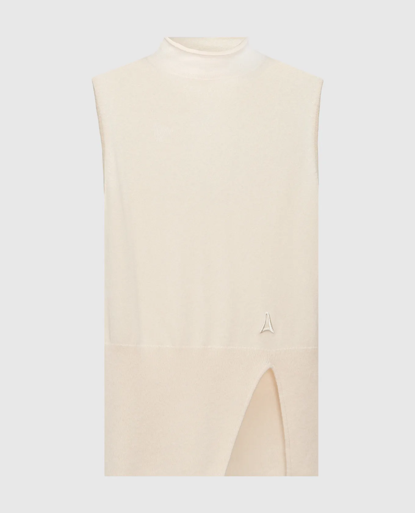 AERON Atlas beige wool and cashmere top