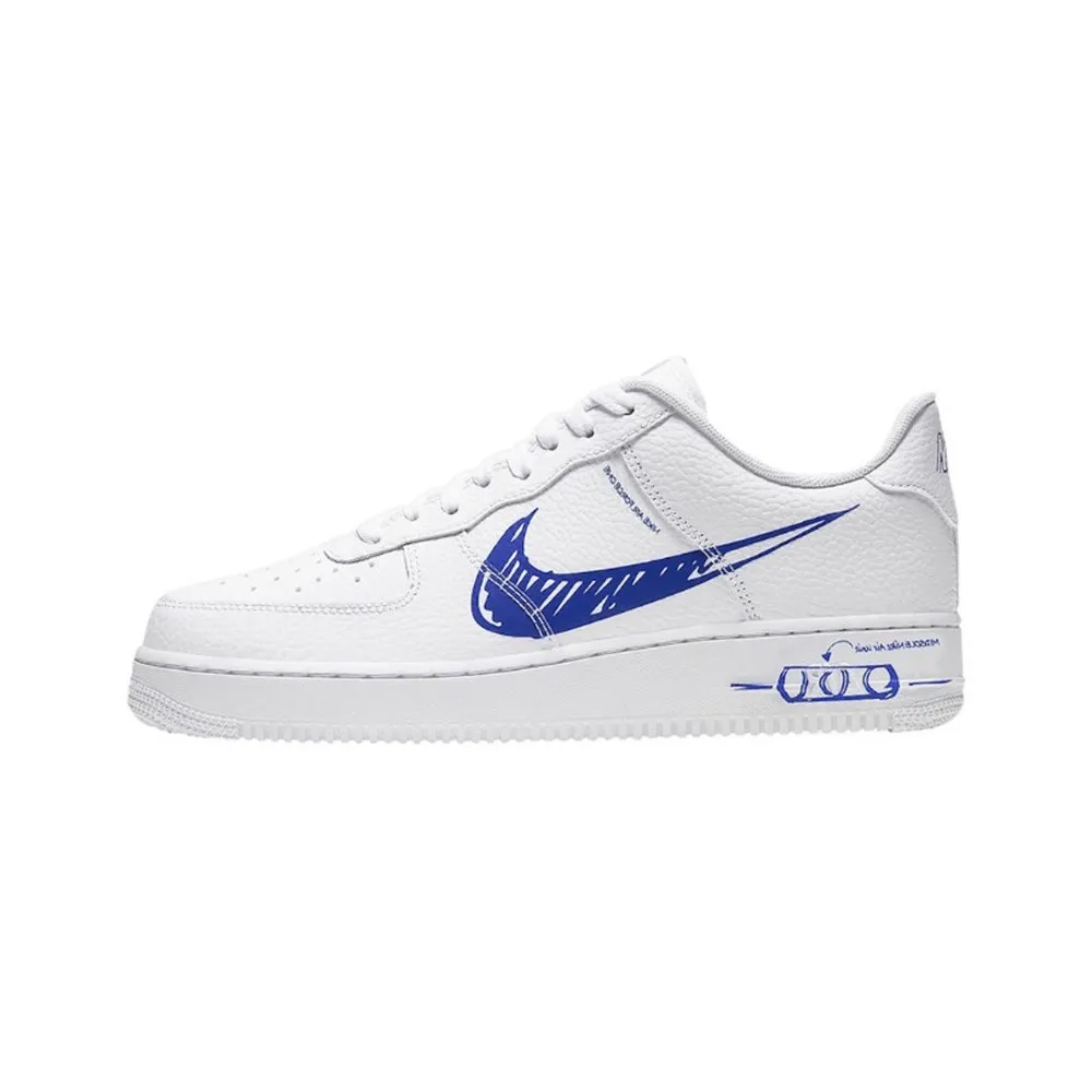 Air Force 1 Sketch White Royal