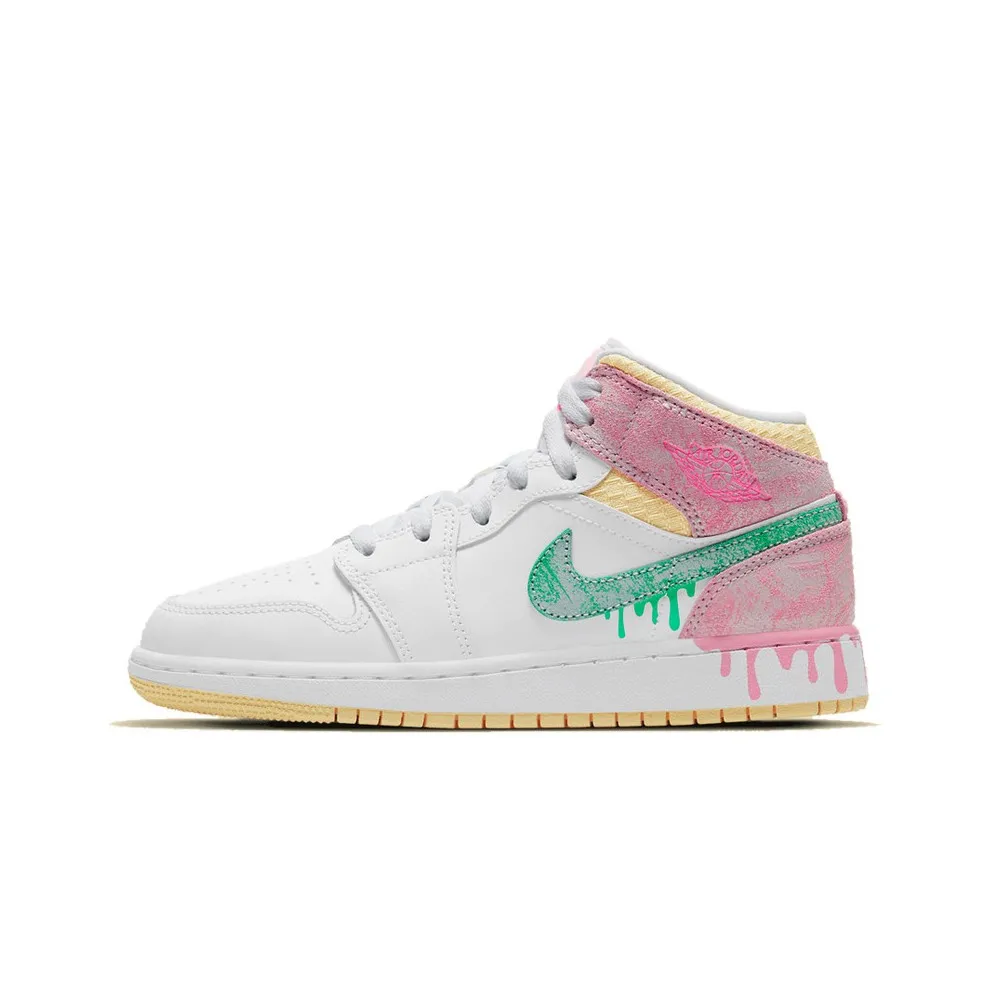 Air Jordan 1 Mid Paint Drip