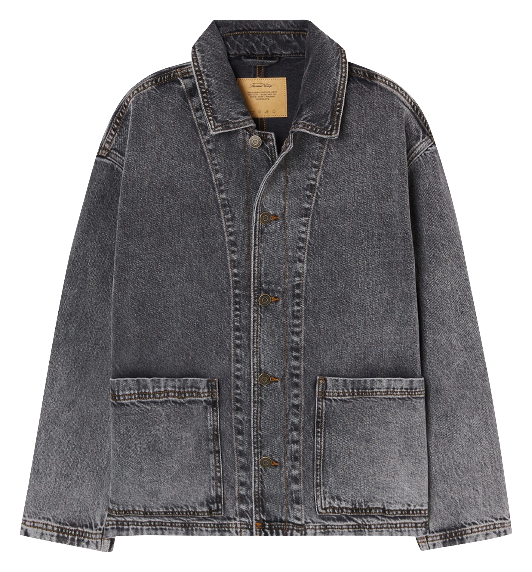 AMERICAN VINTAGE YOPDAY  CHAQUETA VAQUERA DE ALGODóN EN GRIS