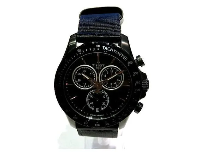 & Other Stories Tissot V 8 T106417Reloj de cuarzo para mujer , T106417UNA, Acero inoxidable/Nylon, Negro [Usado] en Excelent