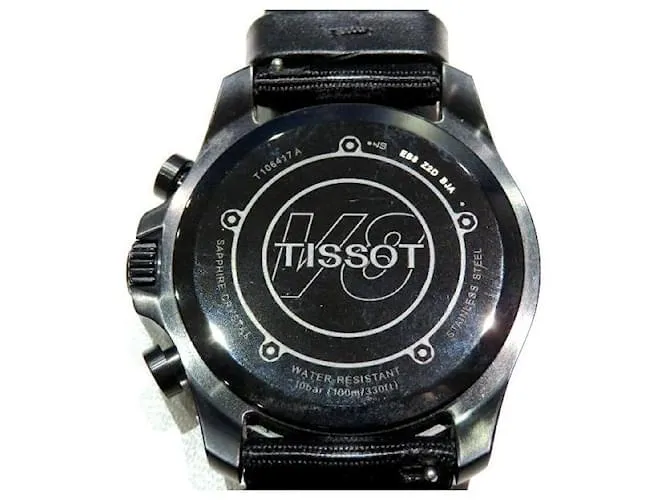 & Other Stories Tissot V 8 T106417Reloj de cuarzo para mujer , T106417UNA, Acero inoxidable/Nylon, Negro [Usado] en Excelent