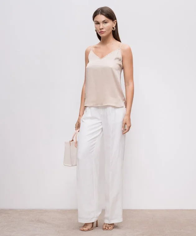 Anine Bing Beige silk top