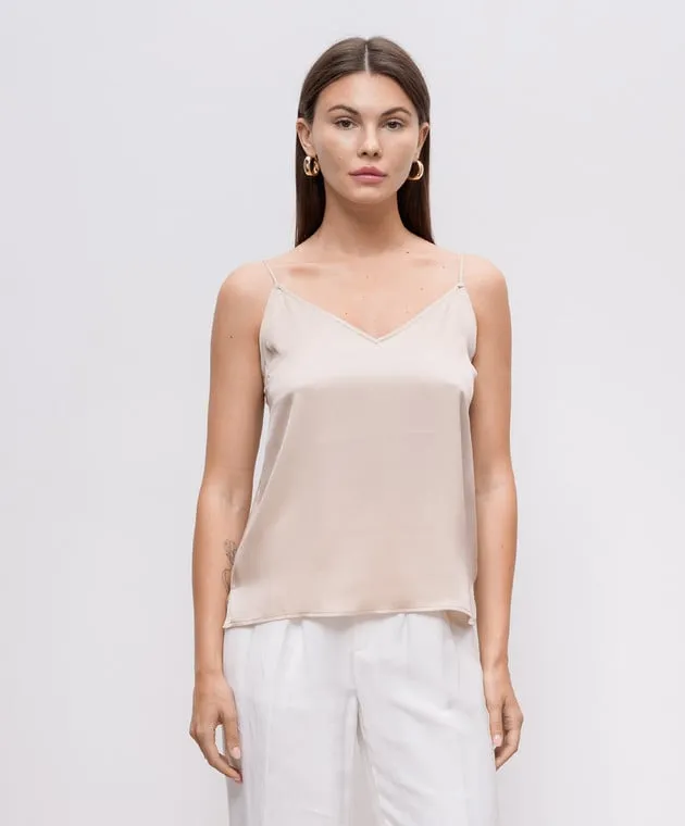 Anine Bing Beige silk top