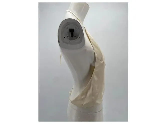 ANINE BING  Tops T.Internacional XS Seda Beige 