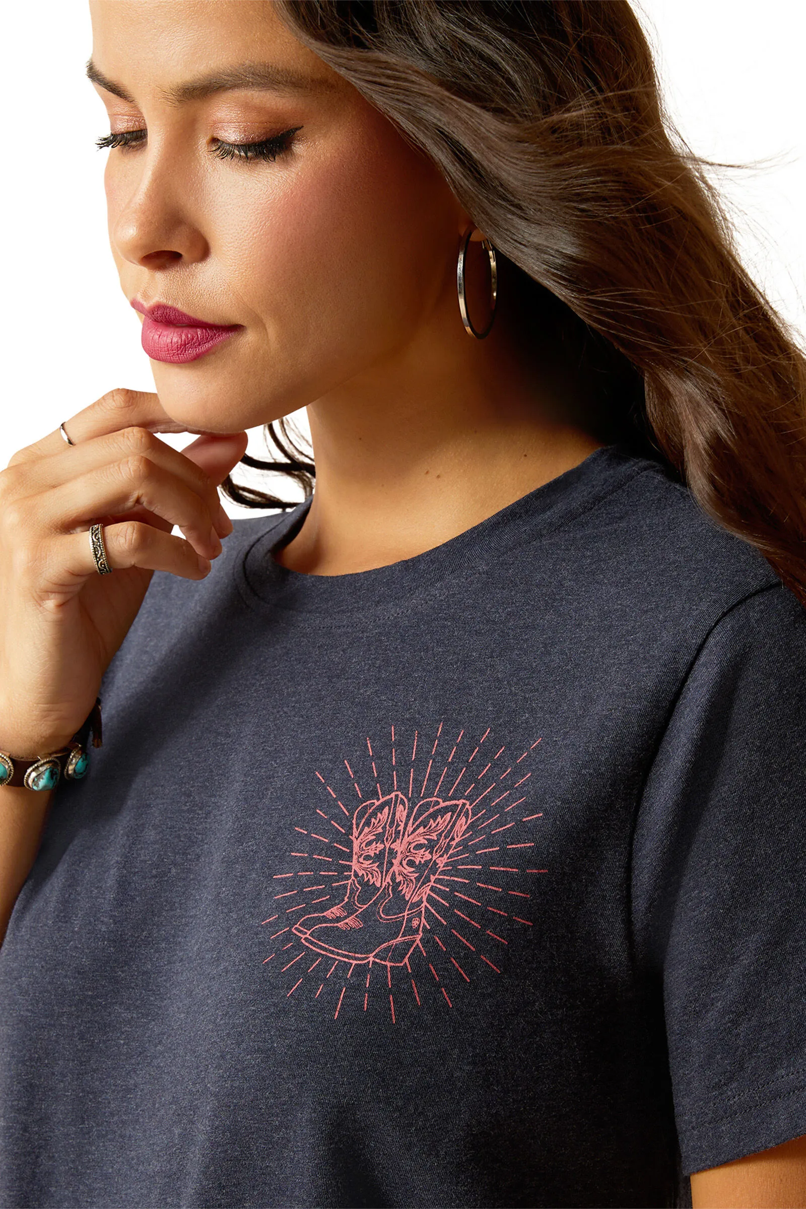 Ariat Camiseta de manga corta para mujer Genuine
