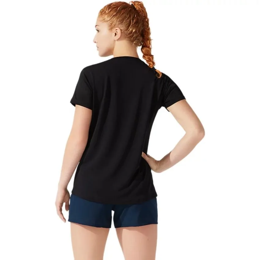 Asics Mujer Camisetas Core SS Top Negro 
