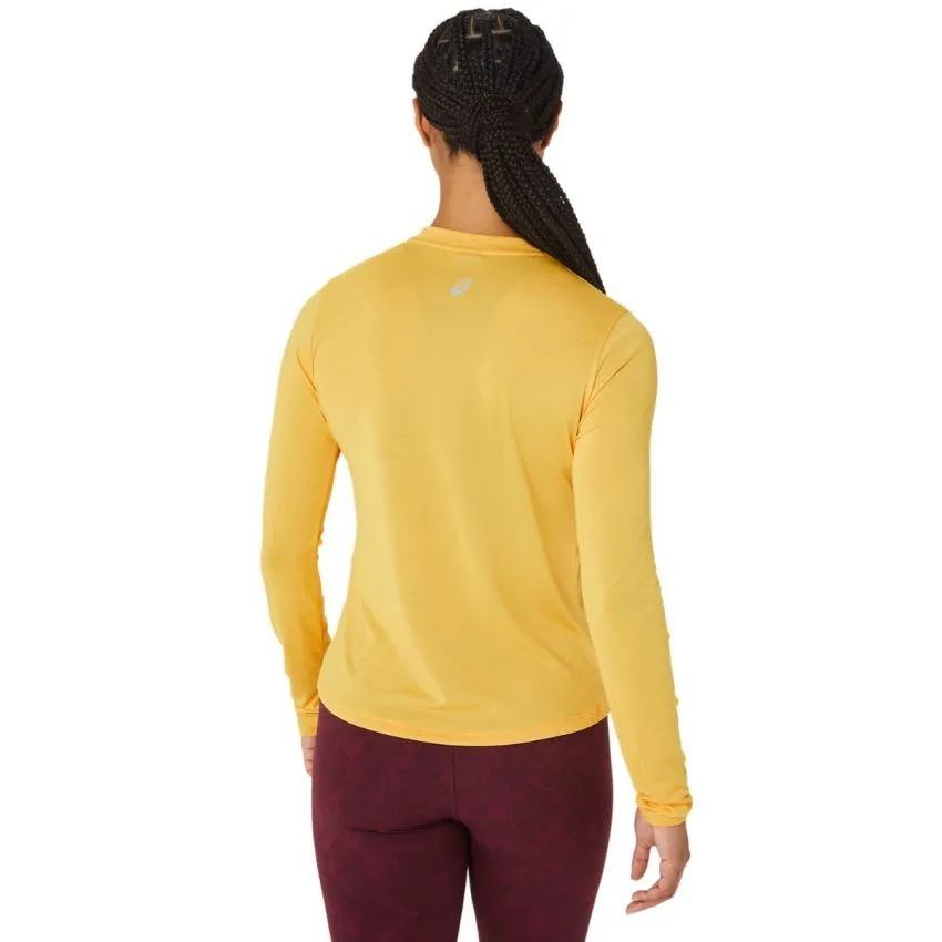 Asics Mujer Capa intermedia Mock Neck Run LS Top Amarillo 