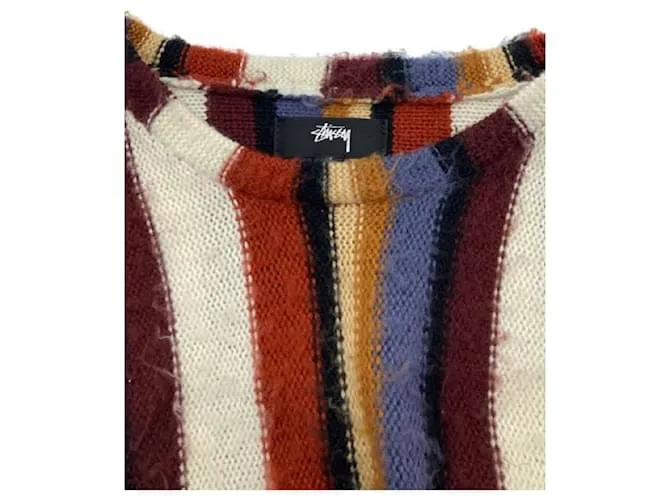 Autre Marque ****Prendas de punto STUSSY de rayas multicolor****Prendas de punto de rayas multicolor STUSSY 