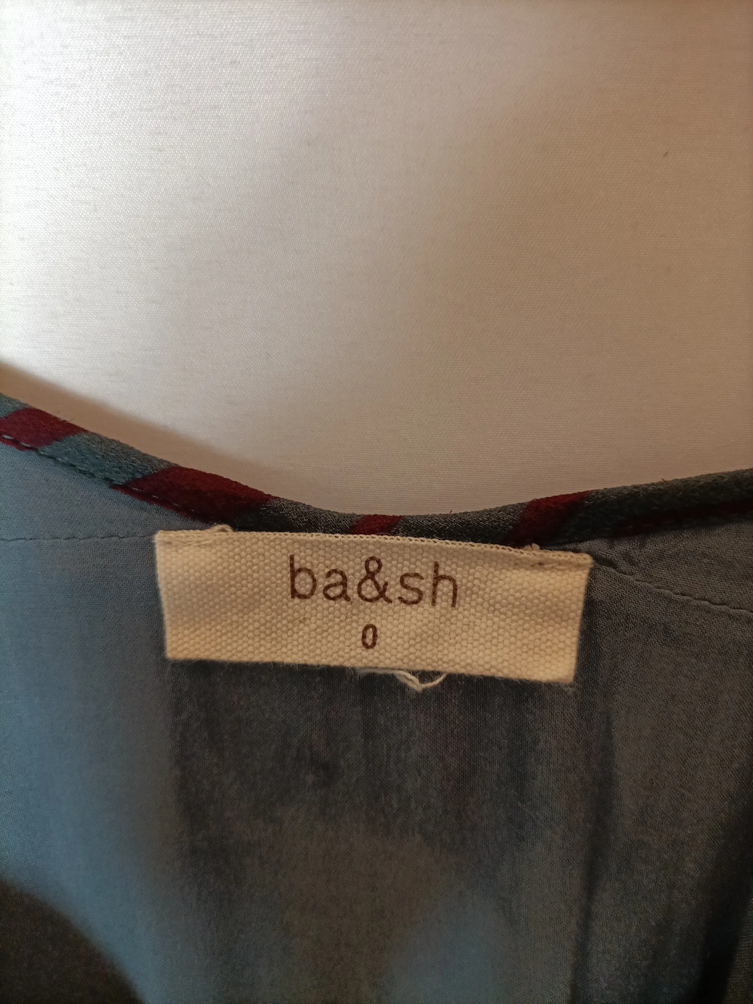 BA&SH. Vestido largo estampado. T 0 (36)