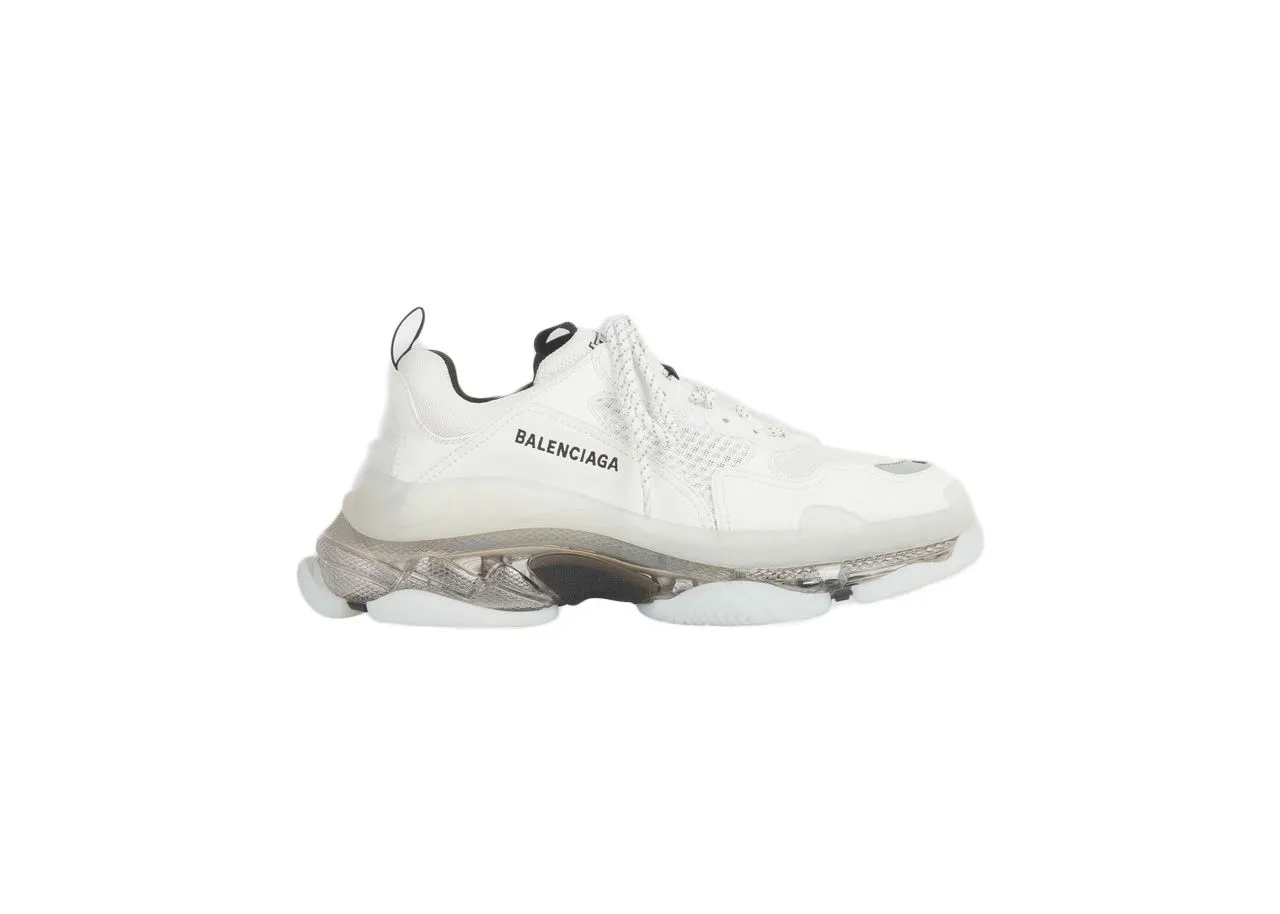 Balenciaga Triple S Clear Sole White Grey