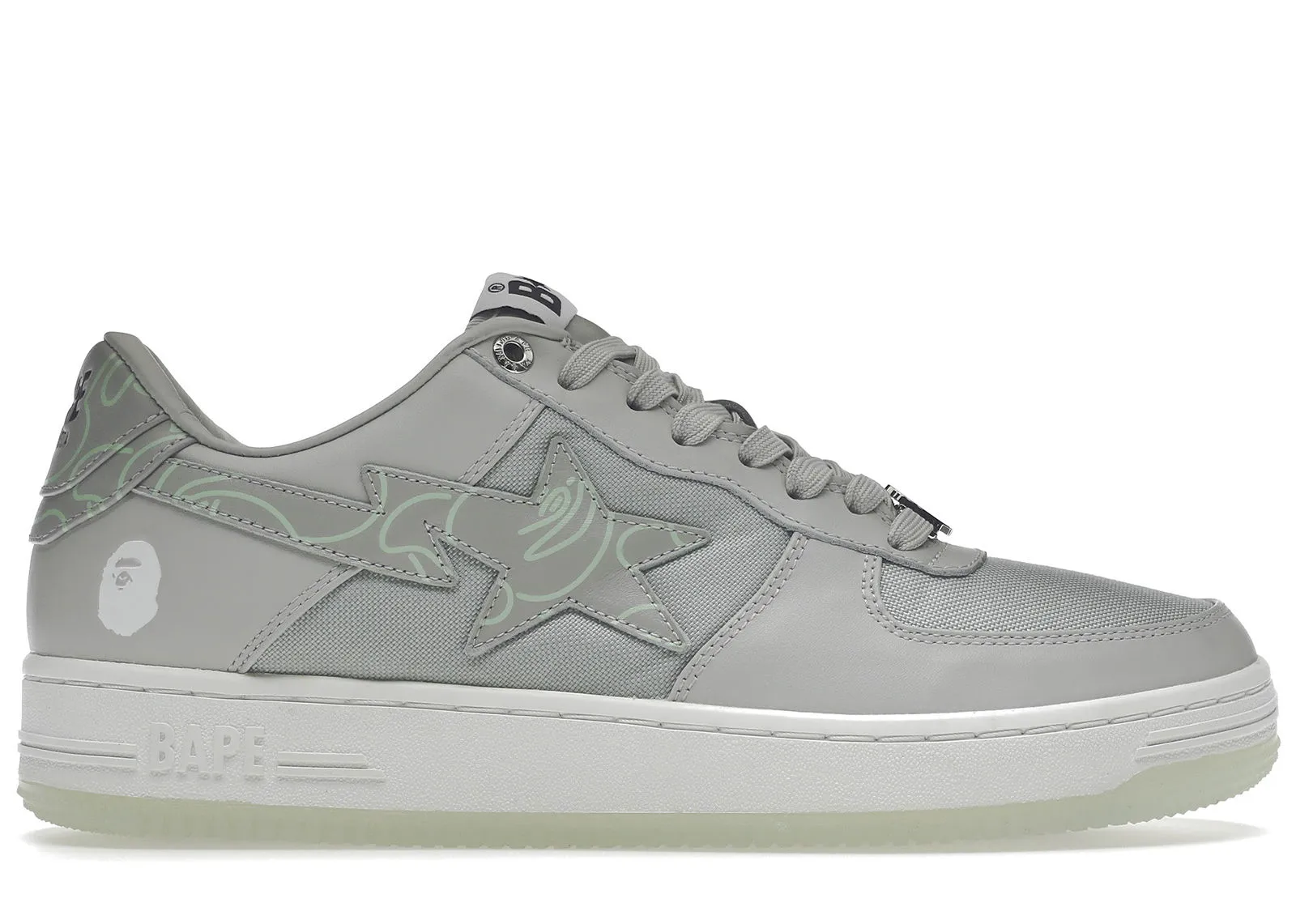 BAPE Bape Sta "Text Code Camo Grey"