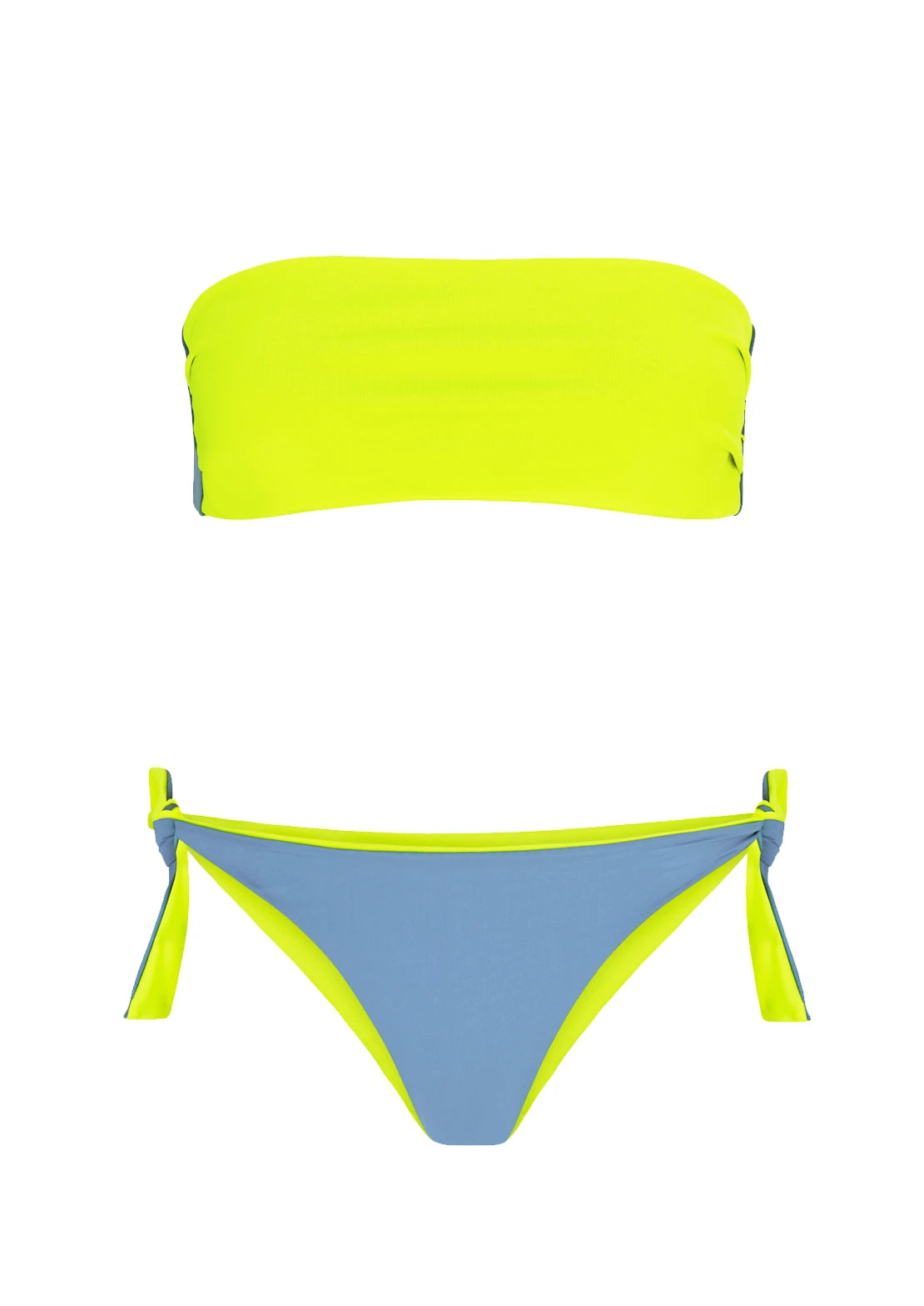 BIKINI REVERSIBLE FLOR Y AZUL