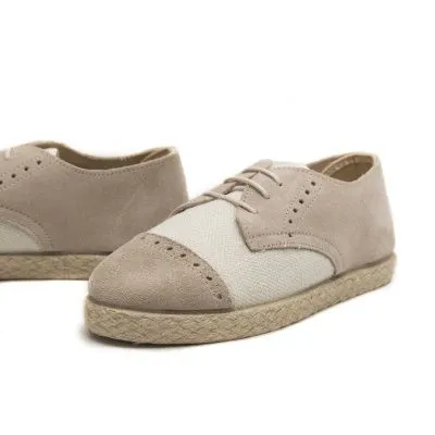 Blucher esparto niño beige chuches