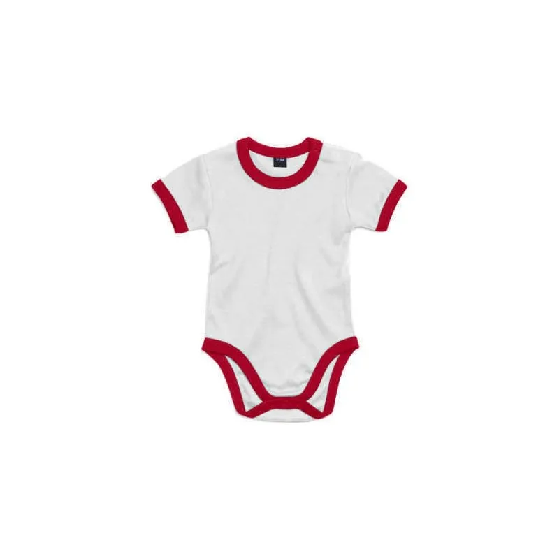 Body Manga Corta Ringer Bebé de Babybugz
