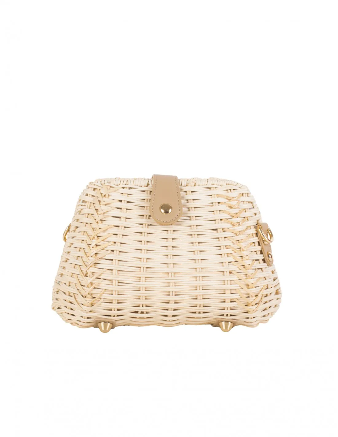 Bolso Bandolera Rafia Rígido