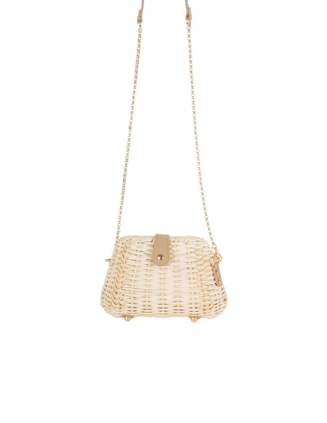 Bolso Bandolera Rafia Rígido