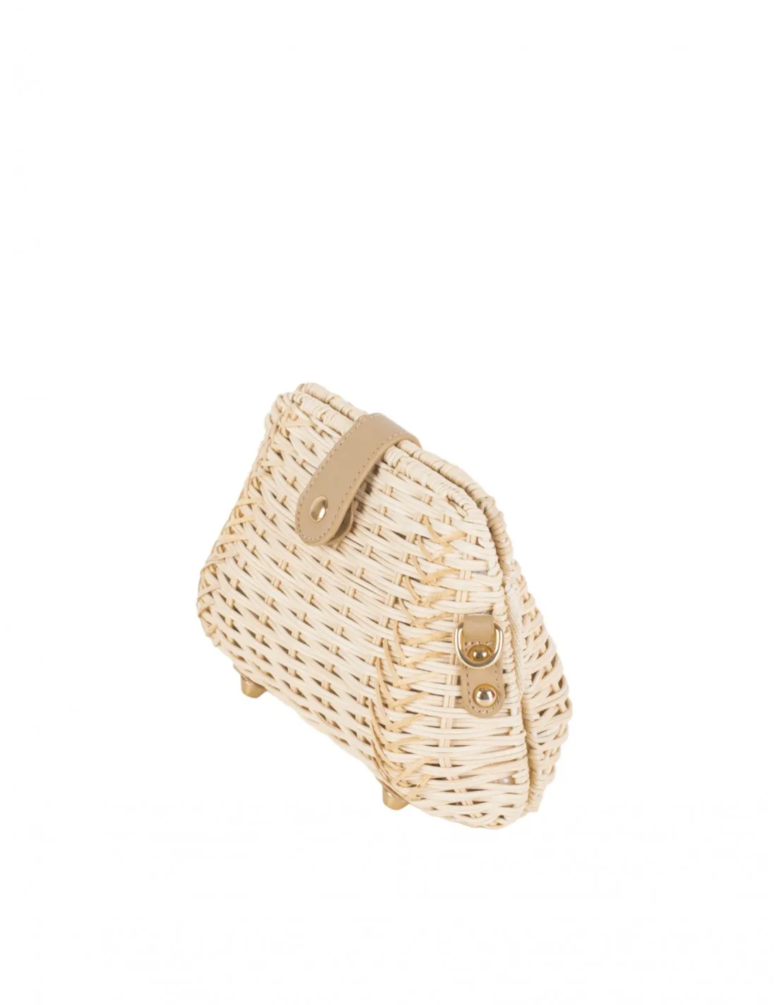 Bolso Bandolera Rafia Rígido