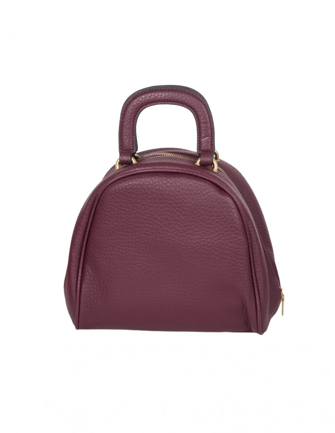 Bolso Mano Burdeos Redondeado