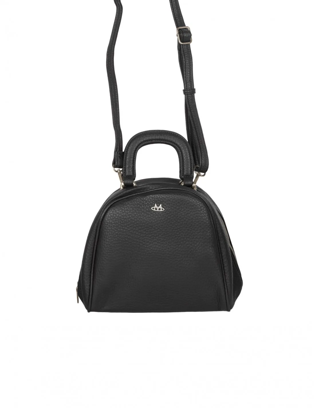 Bolso Mano Negro Redondeado